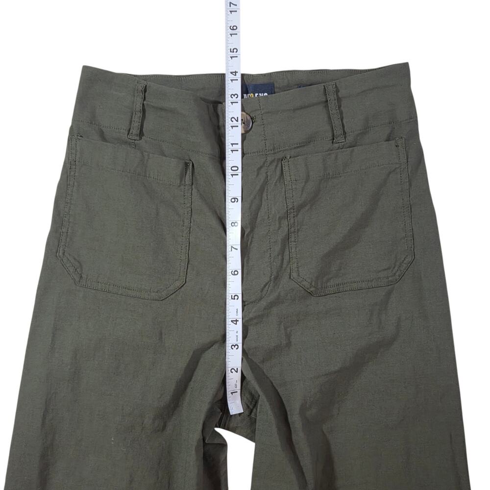Maeve Anthropologie The Colette Pants Wide Leg Ankle Length Linen Blend sz 29 - Picture 7 of 10